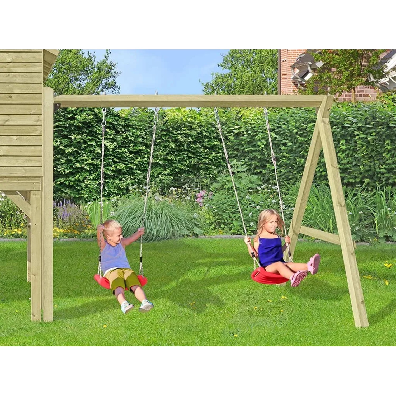 Belladoor Premium Doppelschaukel-Anbau KDI für Stelzenhäuser der Serie Classic Crazy Smart Smart Plus