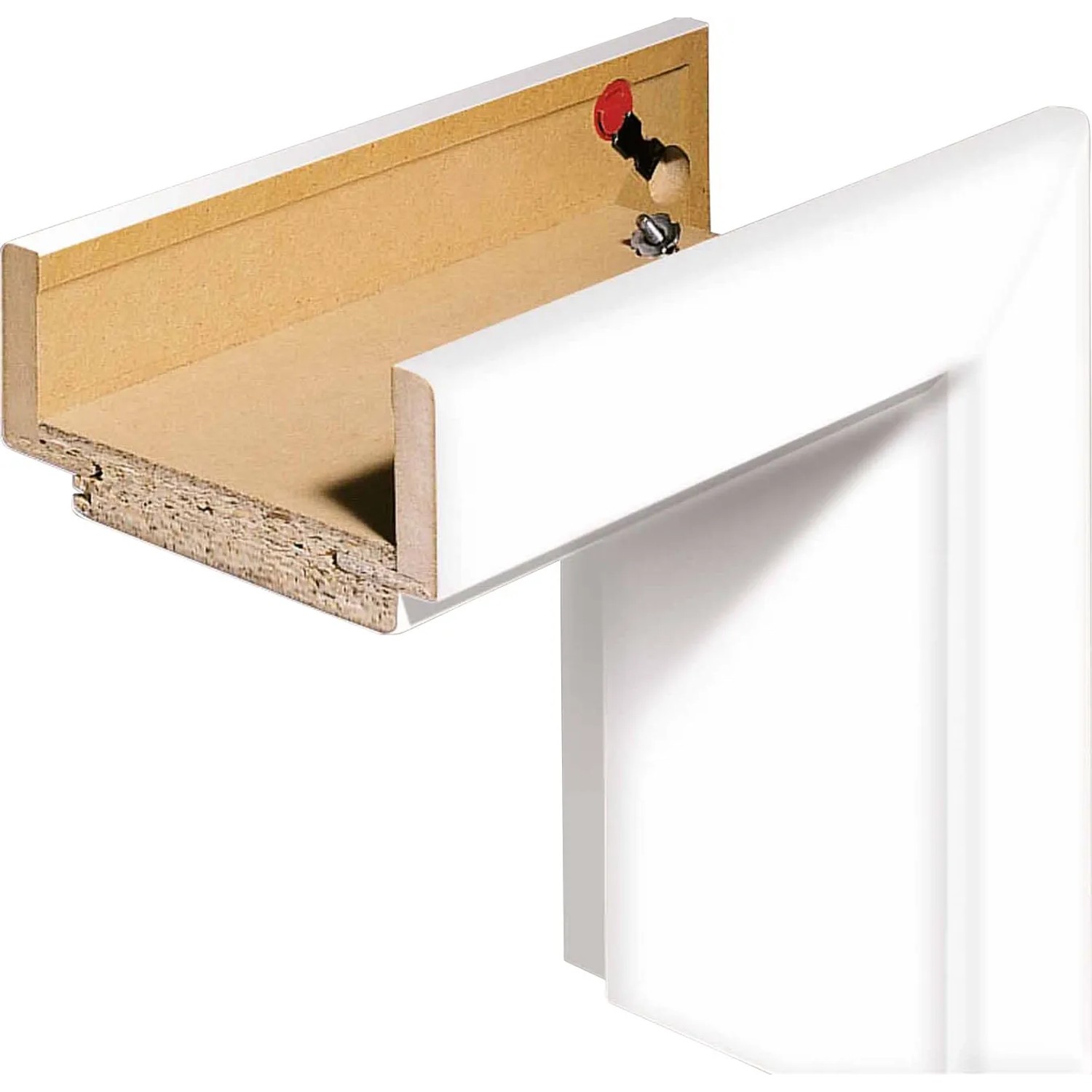 Zarge CPL Weiß Rundkante 86 cm x 211 cm x 14 cm Anschlag L