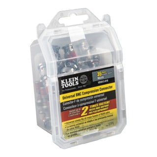 Klein Tools BNC-Kompressionsstecker RG59 Universal 35-teilig