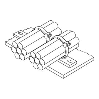 Hellermann Tyton Kabelleiste MSMP6-N66-NA