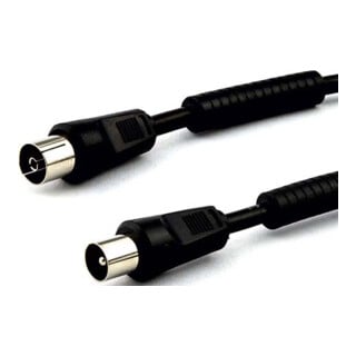 e+p Antennenkabel 2,5m schwarz >90dB AB 2