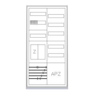 ABN Zählerschrank 1Z 1R 1V1APZ HLAK S27EA111
