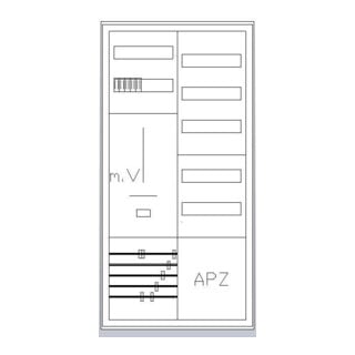 ABN Zählerschrank 1Z 1V 1APZ HLAK S27ZA110