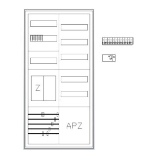ABN Zählerschrank eHZ 1Z 1R 1V1APZ S27EB111V1S
