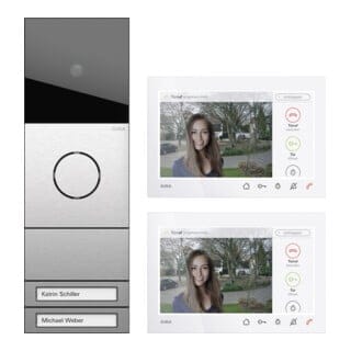 Gira Wohnungsstation ZFH-Paket Video AP7 edelstahl 2432920