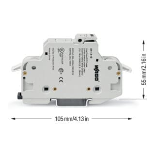 WAGO 2-Leiter-Sicherungshalter CC 1-polig lichtgrau 811-410