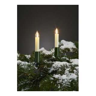 Hellum LED-Filament-Kerzenkette 30-tlg. außen warm-weiß