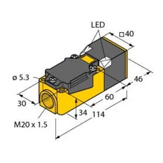 turck Sensor induktiv NI40U-CP40-VP4X2
