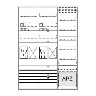 STRIEBEL & JOHN Komplettschrank APBKE-IA372Z2R1V5A2 BA37TG