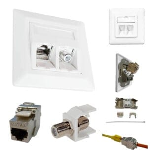 Kathrein Netzwerkdose RJ45 Cat6A Kombi ESN 300