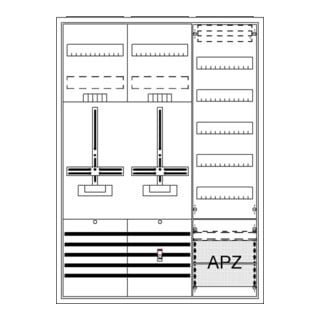STRIEBEL & JOHN Komplettschrank AP3Pkt.A372Z1V5A2 DA37BG