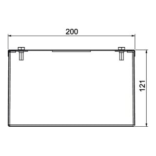 OBO Bettermann Installationskanal Metall 200x120x2000 PLMR 1220 A2