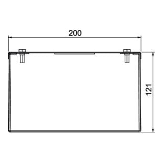 OBO Bettermann Installationskanal Metall 200x120x2000 PLMR 1220 A2