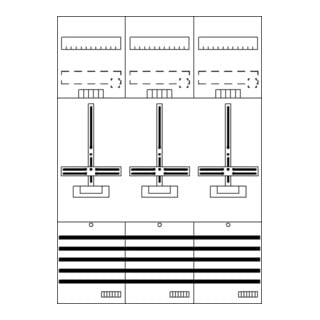STRIEBEL & JOHN Zählerfeld DF37G3 7RE 3Z vorverdrahtet