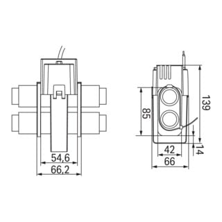 WAGO Kabelumbau-Stromwandler 500A/5A 0.5VA Kl.1 855-5105/500-001