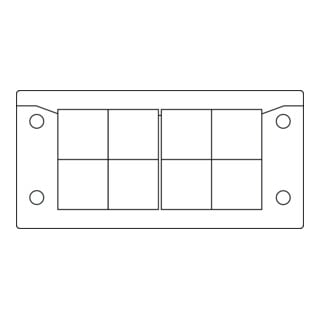 icotek Kabeleinführungsleiste KEL-U 16/8 schwarz