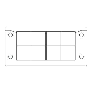 icotek Kabeleinführungsleiste KEL-U 16/8 schwarz