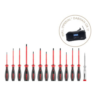 CIMCO Schraubendreher Set Imperial Outdoor Radio 116918 13-teilig VDE