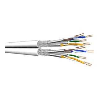 draka Installationskabel SS26 Kat.7 weiß dup 8P S/FTP AWG26 100m