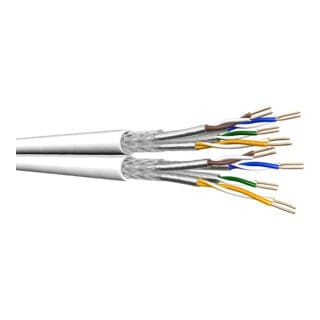 draka Installationskabel SS26 Kat.7 weiß dup 8P S/FTP AWG26 100m