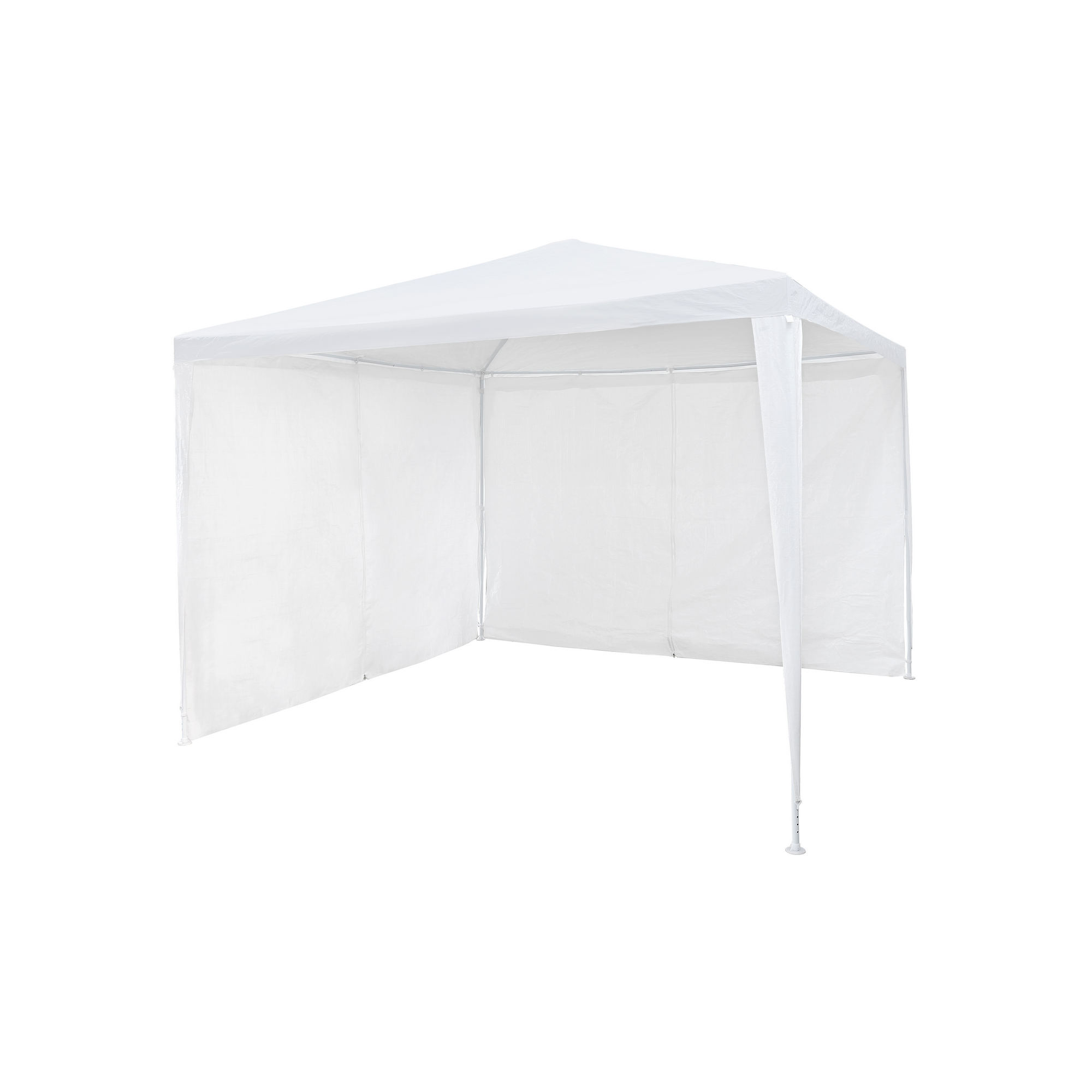 Seitenteil für Faltpavillons ohne Fenster 300 x 300 cm weiß