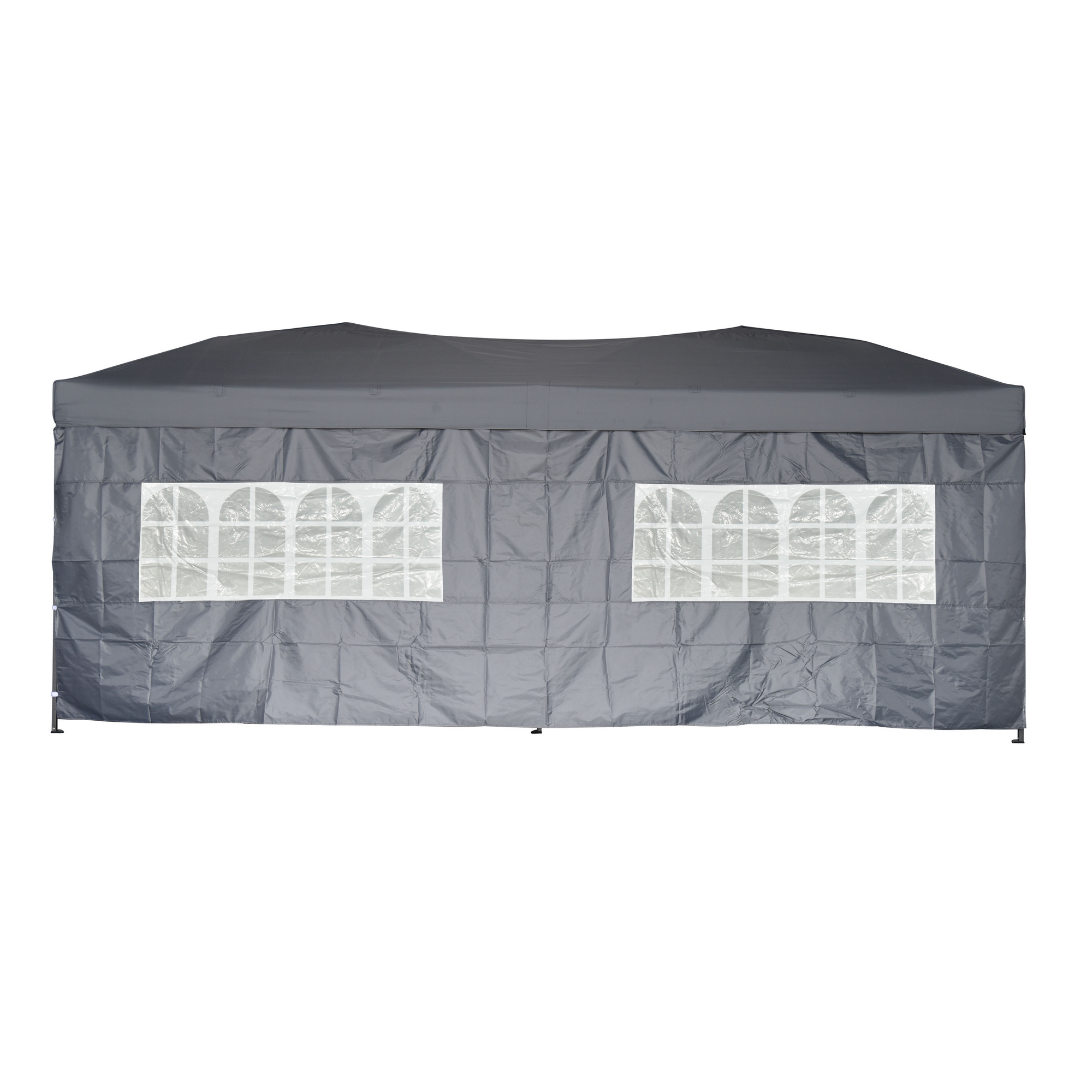 Seitenteil für Faltpavillons mit Fenster 300 x 600 cm anthrazit Bild 2