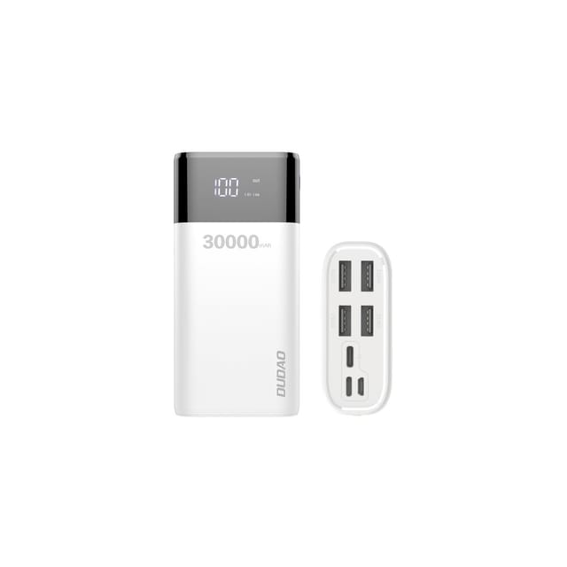 Powerbank 30.000mAh Externer Akku weiß