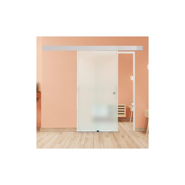 HOME DELUXE Glasschiebetür SAPHIR – 205 x 90 cm Milchglas