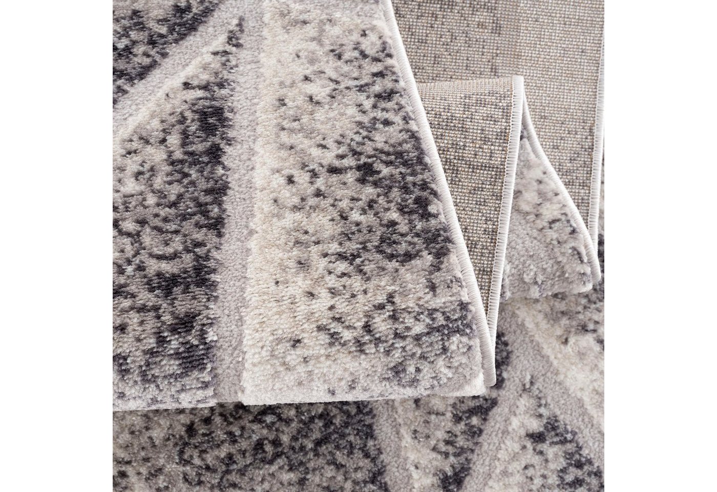 Sanat Teppich Evra 7004, auch als Läufer erhältlich, rechteckig, Höhe: 22 mm, Wohnzimmer, Kurzflor, modern, Hoch Tief Struktur