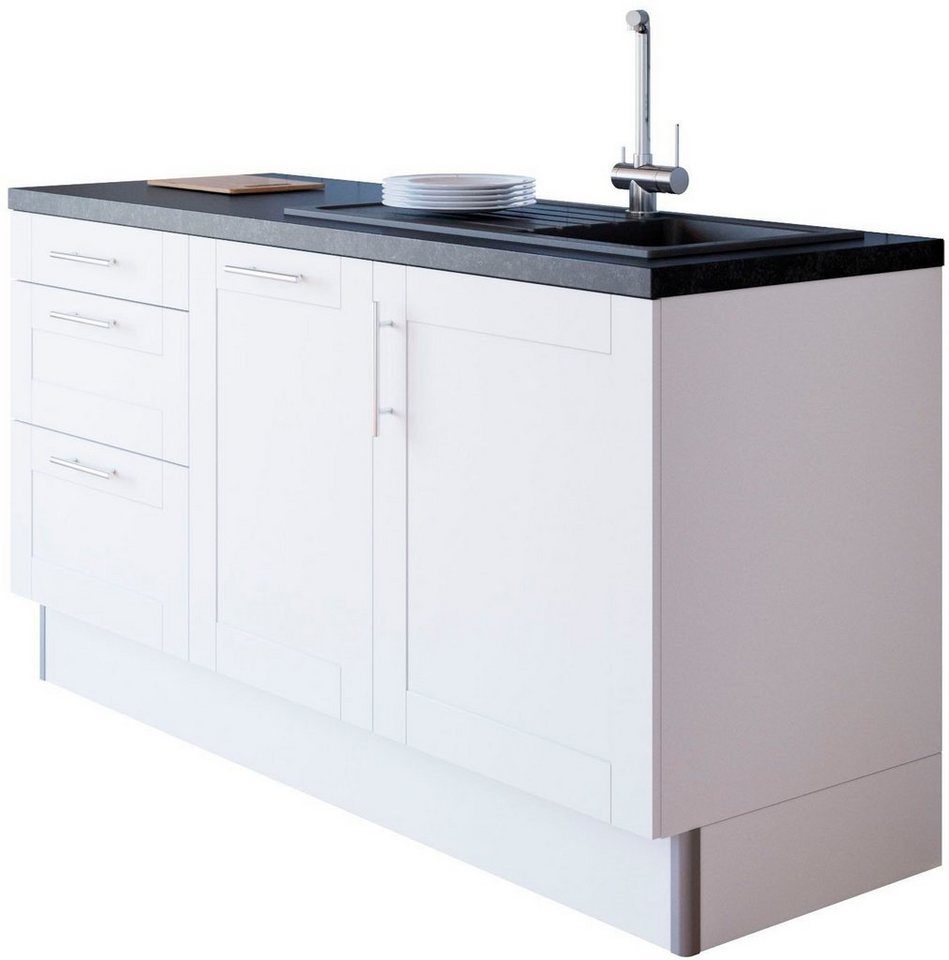 OPTIFIT Küche Ahus, 180 cm breit, wahlw.mit E-Geräten, Soft Close Funktion, MDF Fronten Bild 4