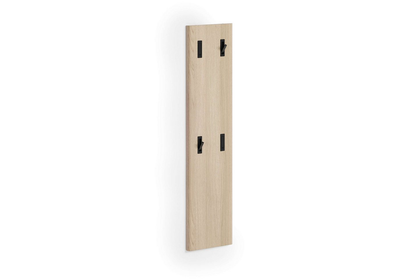 Home affaire Garderobenpaneel DILLON, Garderobenwand, Paneel, 4 Klapphaken, Made in Italy, (1 St), Breite 40 cm, Höhe 170 cm, mit abgerundeten Seiten, Made in Italy