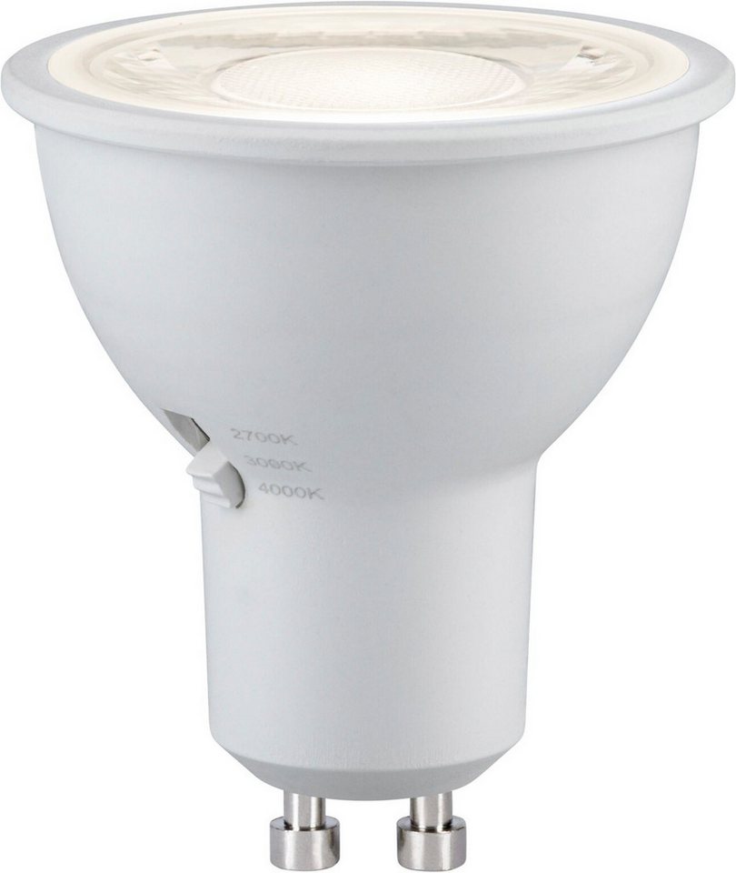 Paulmann LED-Leuchtmittel 650lm 3CCT DipSwitch 50° dim 6,9W 230V, GU10, 1 St., Farbwechsler, White Select Bild 5