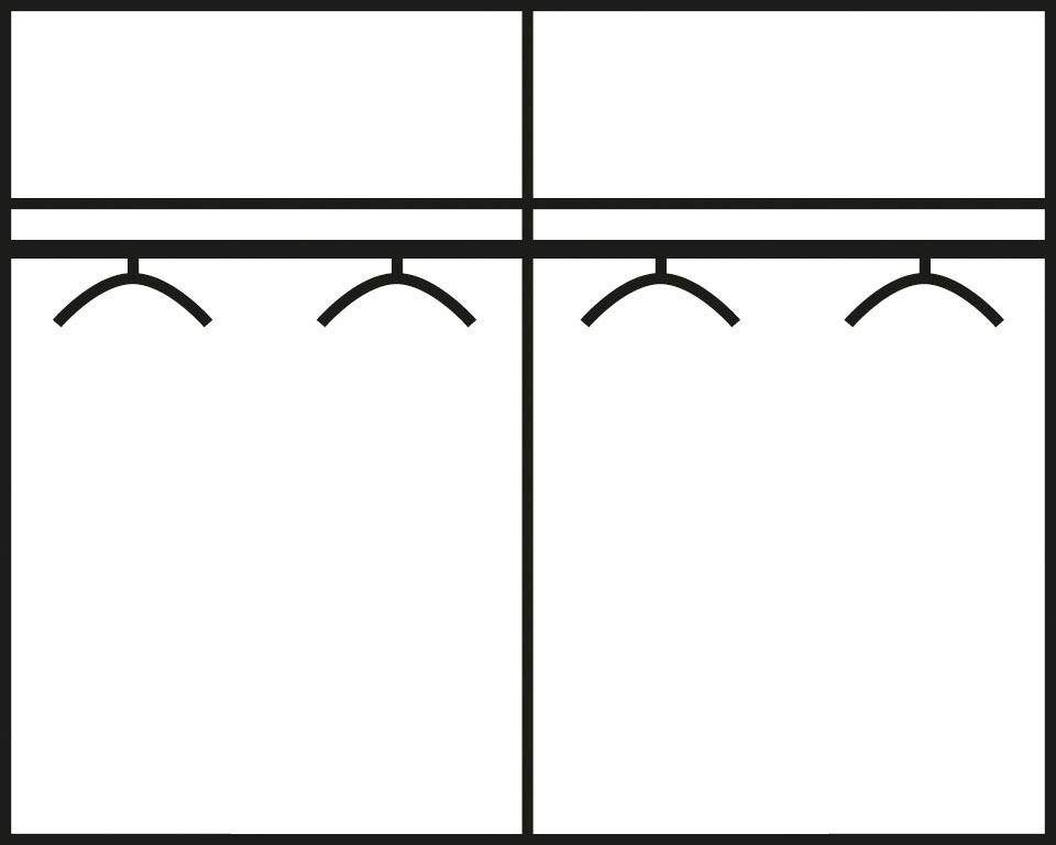 rauch Schwebetürenschrank Kleiderschrank Schrank Ankleide Garderobe Schlafzimmerschrank MEMPHIS (Breiten: 180/225/270 cm, Höhe 210 cm) mit Spiegel und Metallgriffleisten in Weiß MADE IN GERMANY Bild 5
