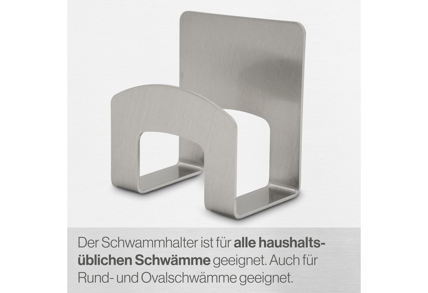 Feuerfest 123 GmbH Spültuchhalter Schwammhalter Variante 2 aus Edelstahl, Wandhalter für Spültucher - Spüllappenhalter Geschirrtuchhalter Bild 4