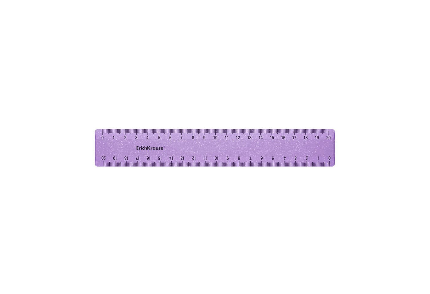 Erich Krause Lineal, Lineal 20cm Kunststoff mit Glitzer 1 Stück Lila Bild 2