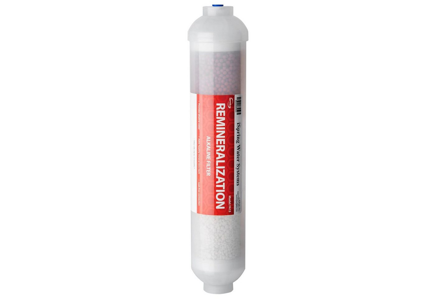 iSpring Ersatzfilter FA15 Alkalisierende Mineralpatrone für RO-Anlagen, 25 cm, mit Calcit & Mineralkugeln Bild 4