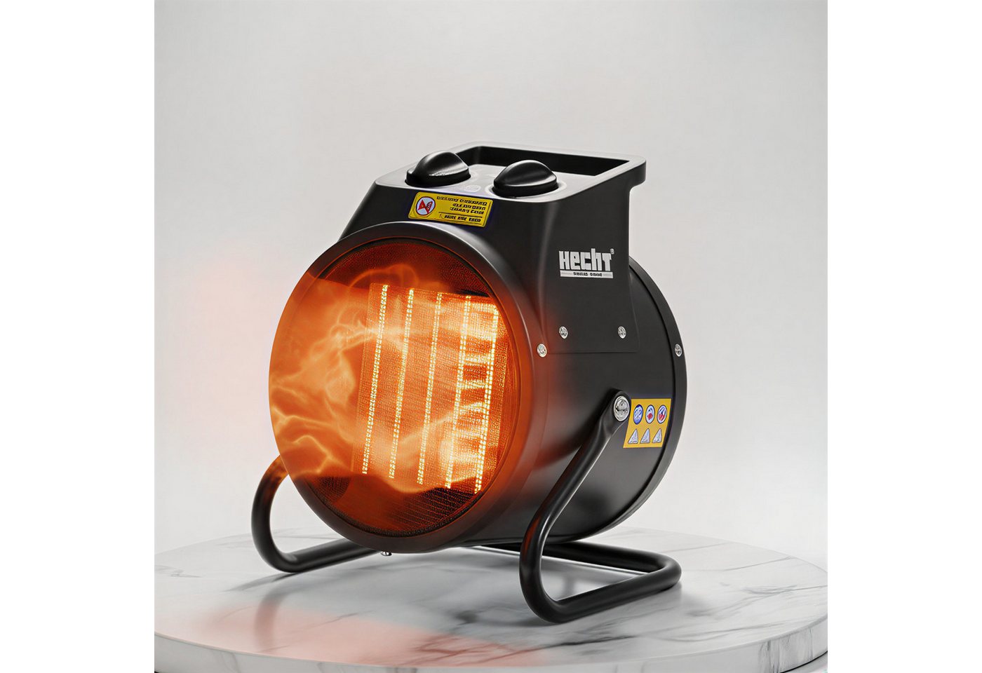 Hecht Keramikheizlüfter Heizgerät Heizung 3542 & 3543, 3000 W, 3 Stufen, Tragegriff, Überhitzungsschutz Bild 3