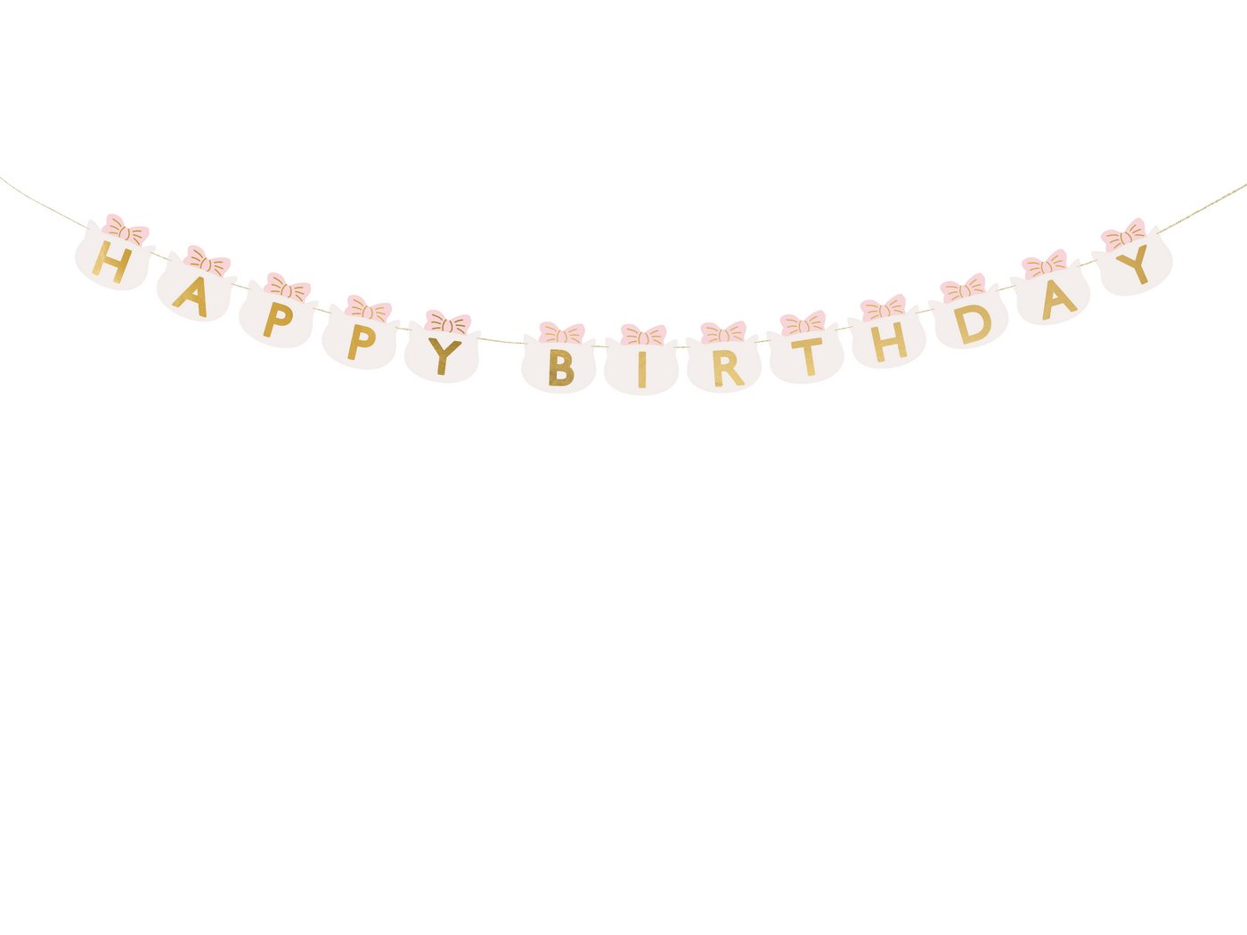 partydeco Girlande Banner 'Happy Birthday Cats', 280 cm Bild 3