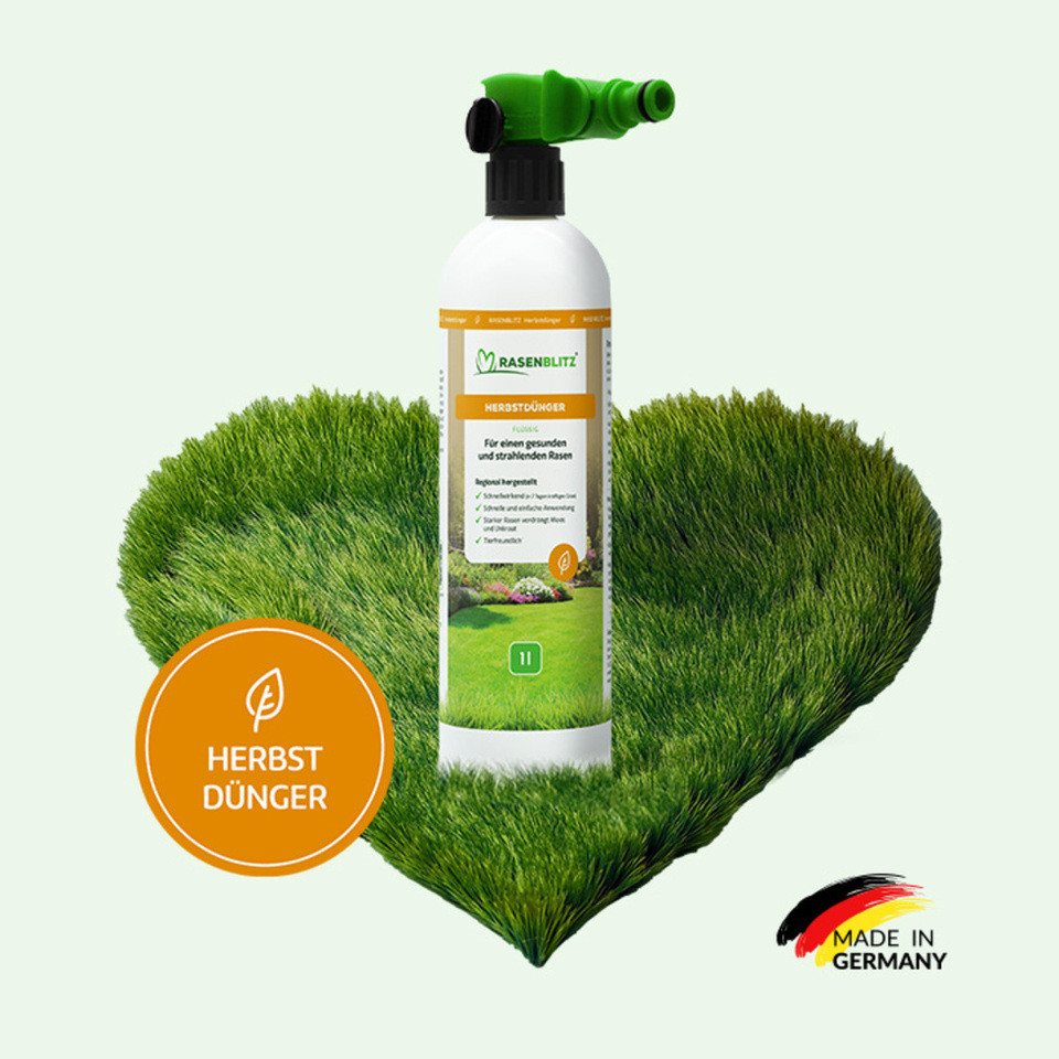 RASENBLITZ Rasendünger RASENBLITZ™ - HERBSTDÜNGER, Flüssiger Herbstdünger mit einfacher Schlauch-Anwendung