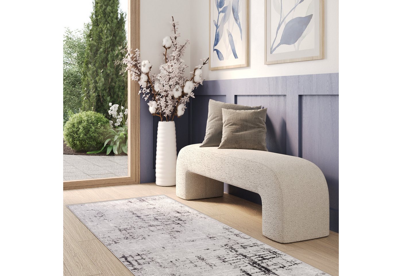 Tapiso Läufer SKY, rechteckig, Höhe: 11 mm, Wohnzimmer, Schlafzimmer, modern Design Bild 4