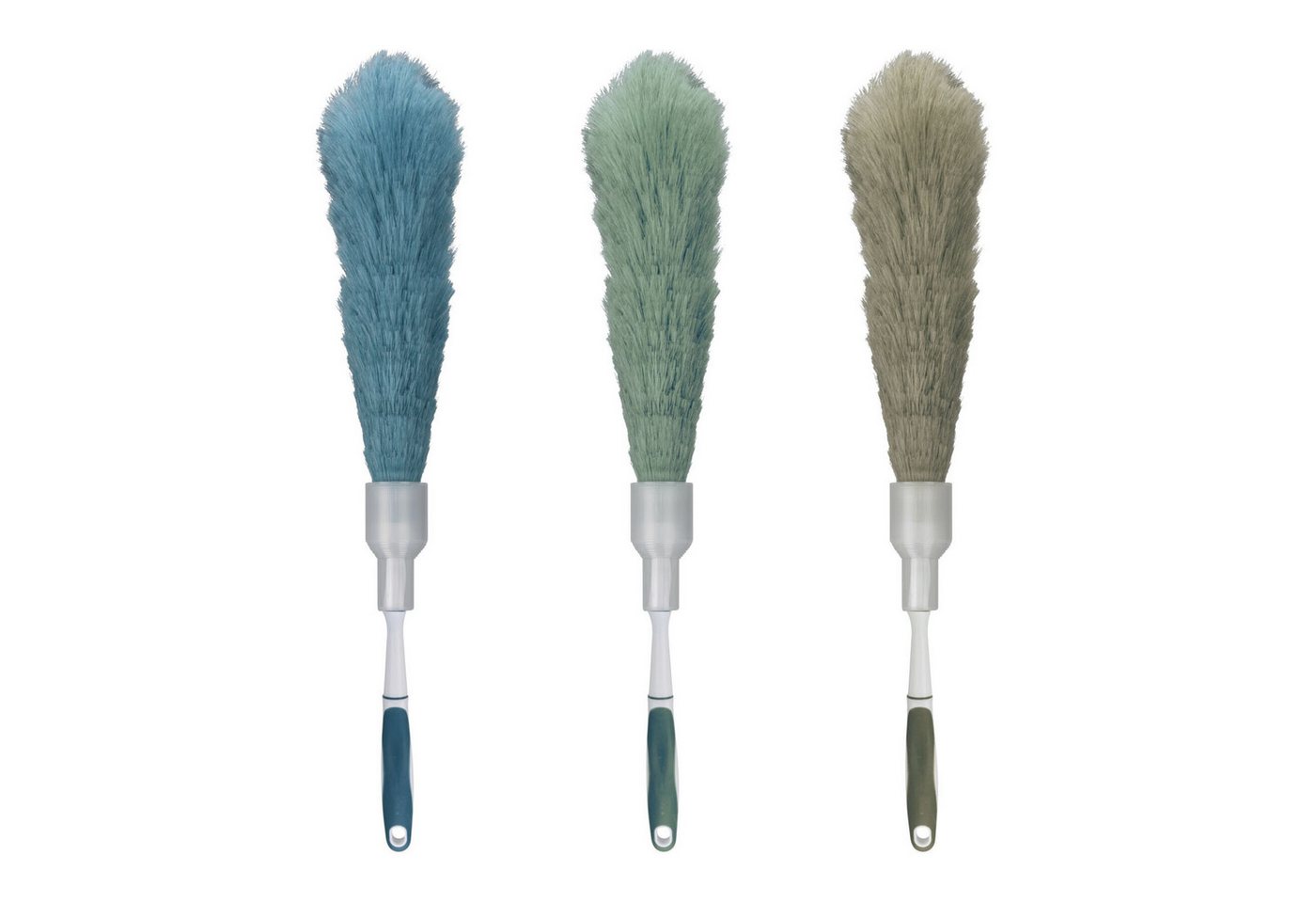 HAC24 Staubwedel 3er Set Staubwischer Staubfänger, Länge 61 cm Ausfahrbare Schutzhülle