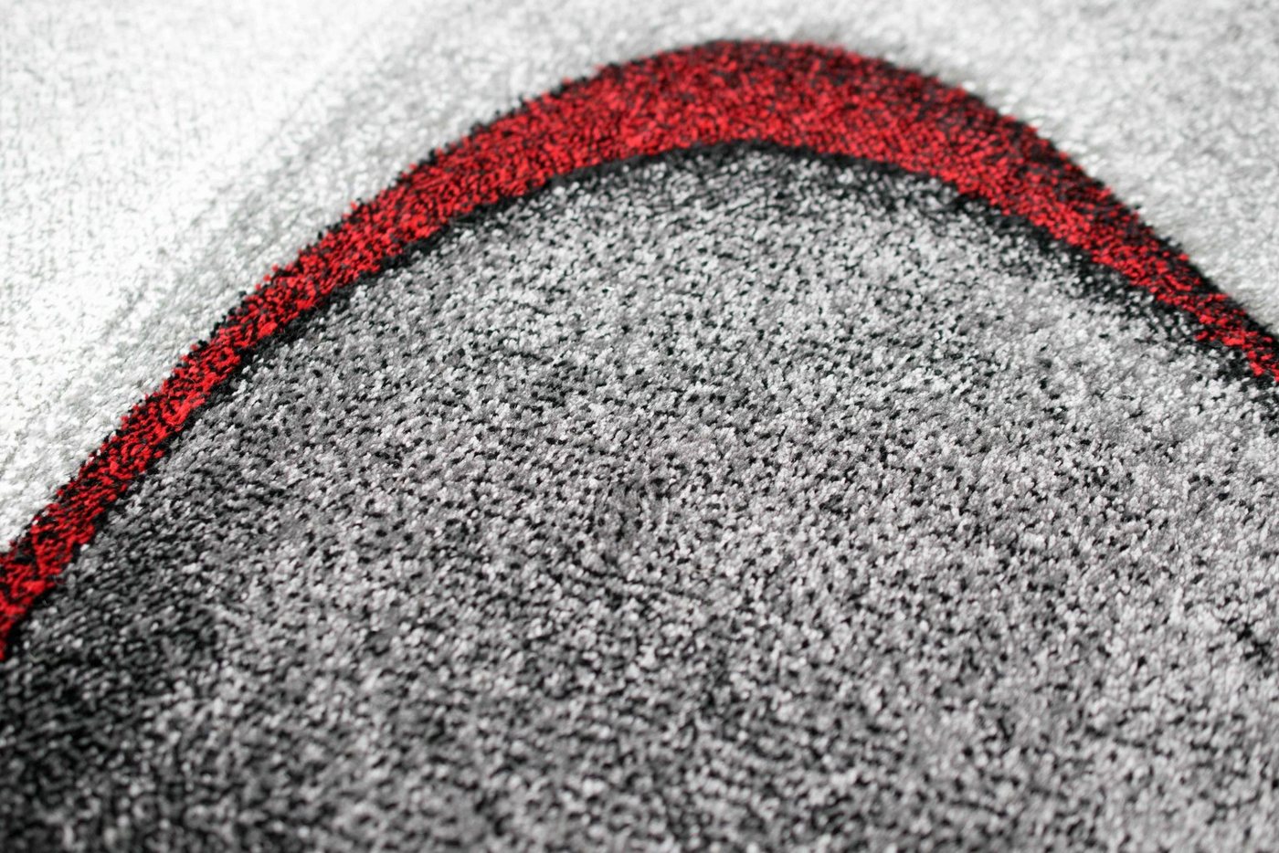 TeppichHome24 Teppich Teppich Designer Teppich in grau rot, rechteckig Bild 2