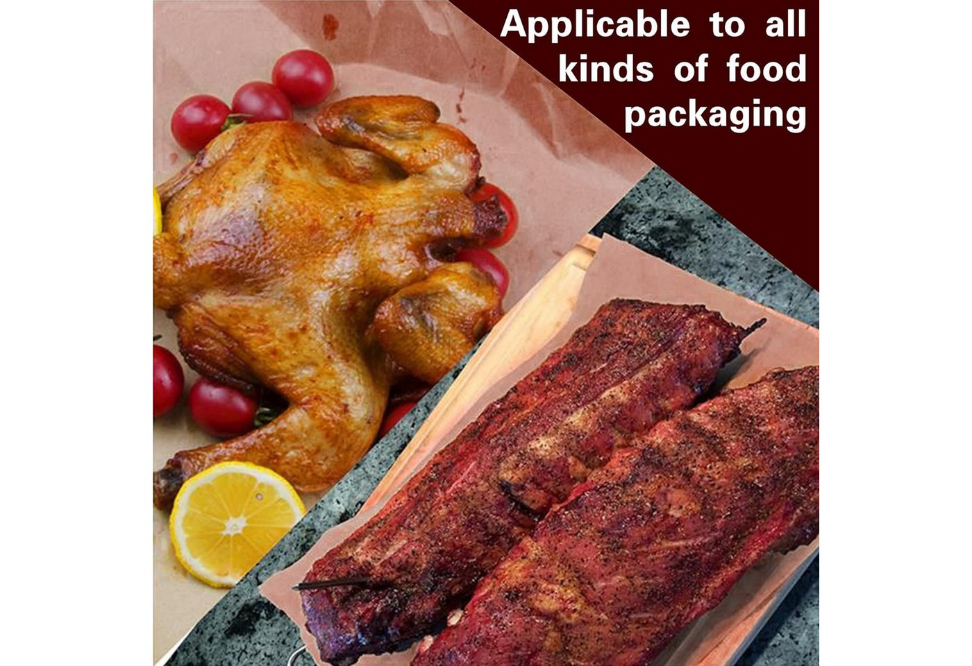 FELIXLEO Backpapier 40cm x 10m Metzgerpapier Pink BBQ Kraftpapier Grill Smoker Bild 3