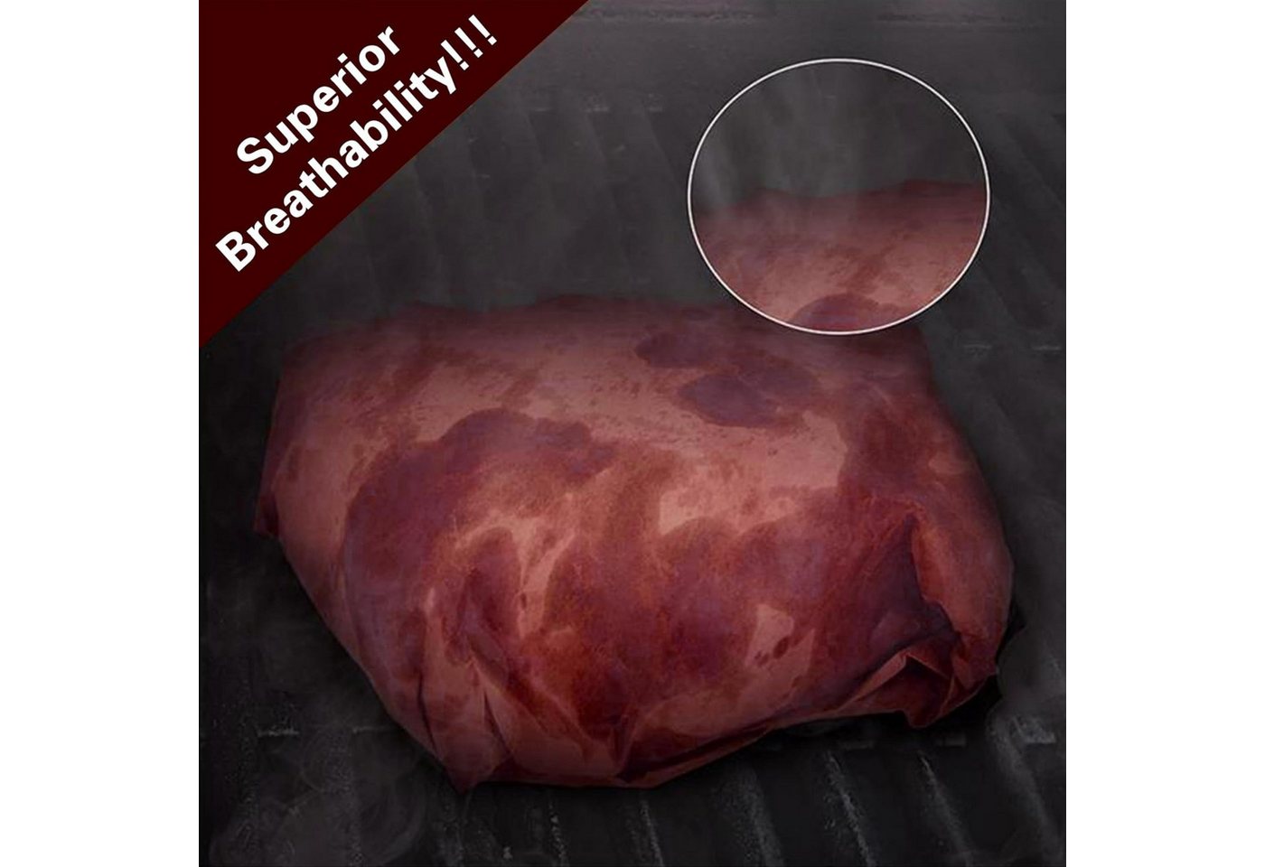 FELIXLEO Backpapier 40cm x 10m Metzgerpapier Pink BBQ Kraftpapier Grill Smoker Bild 4