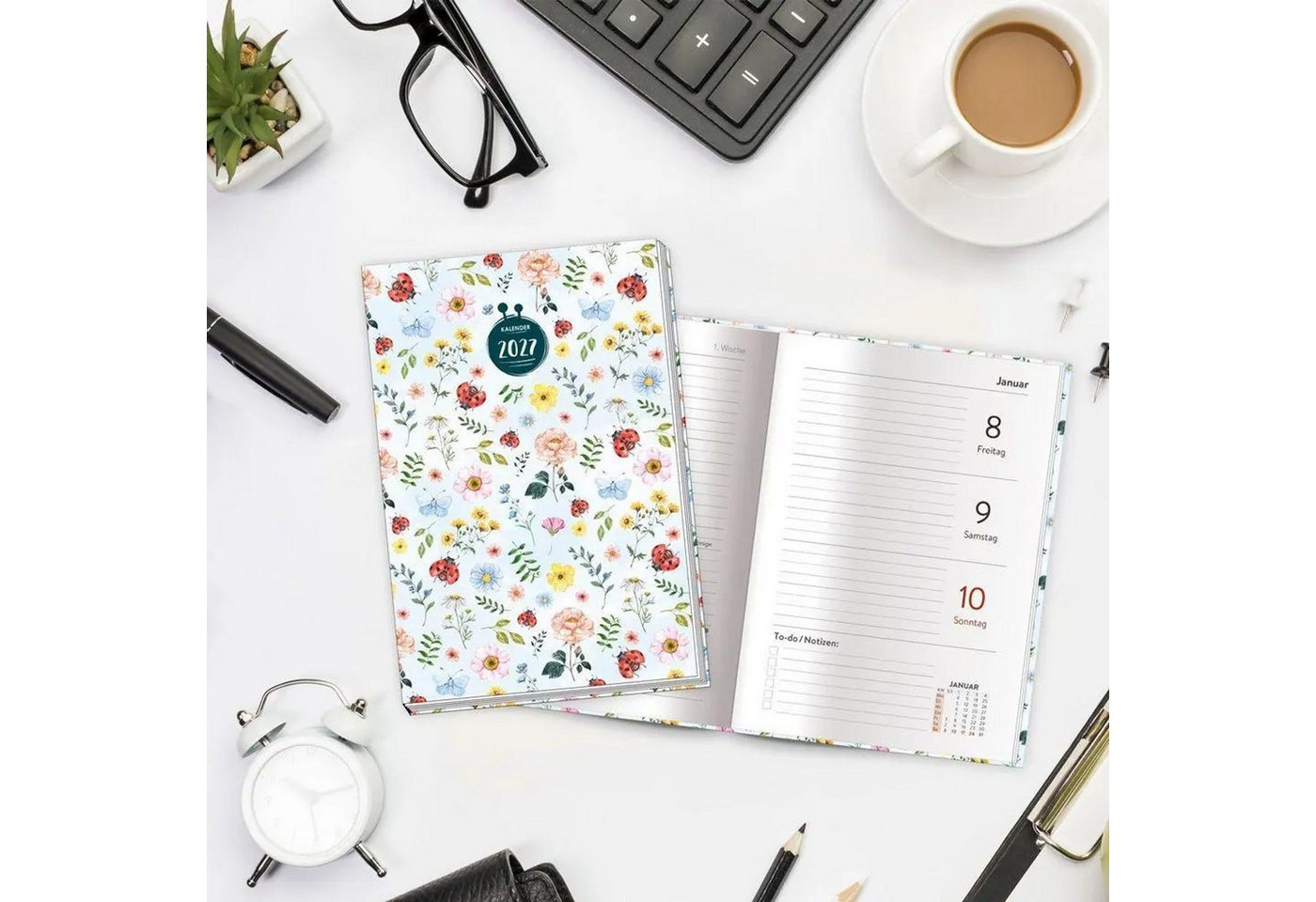 Trötsch Verlag Taschenkalender TRÖTSCH - Taschenkalender A6 Marienkäfer 2027 Bild 4