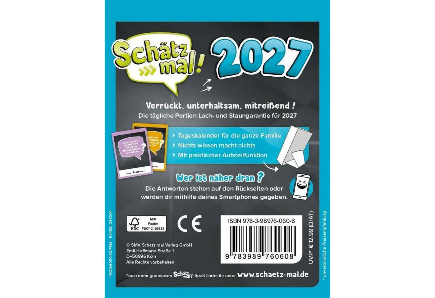Abreißkalender Schätz mal! Kalender 2027 Bild 2