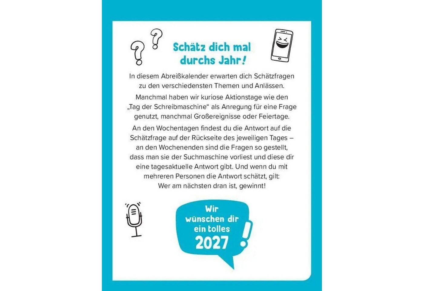 Abreißkalender Schätz mal! Kalender 2027 Bild 3