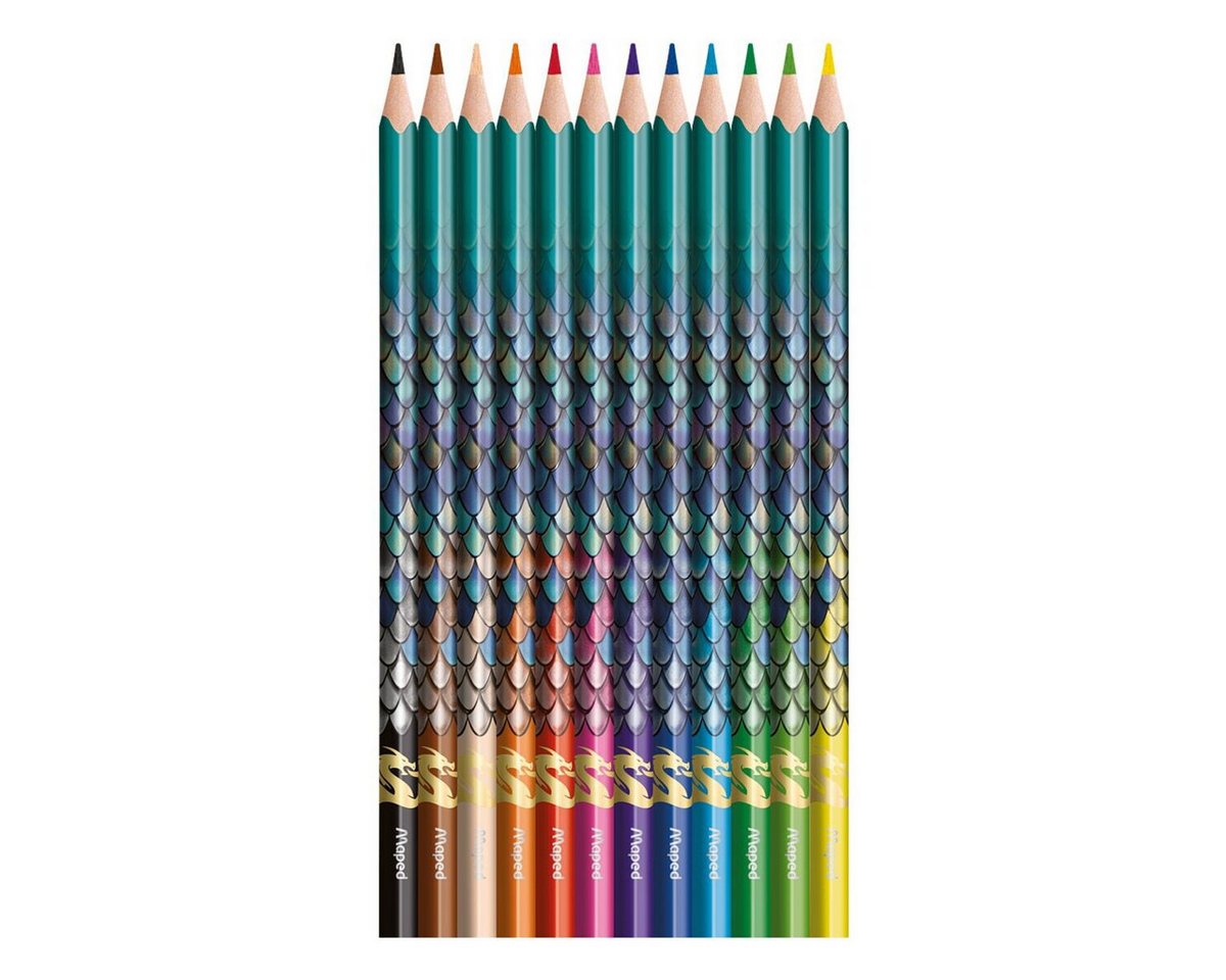MAPED Buntstift DRAGON, (12-tlg), 12 Farben