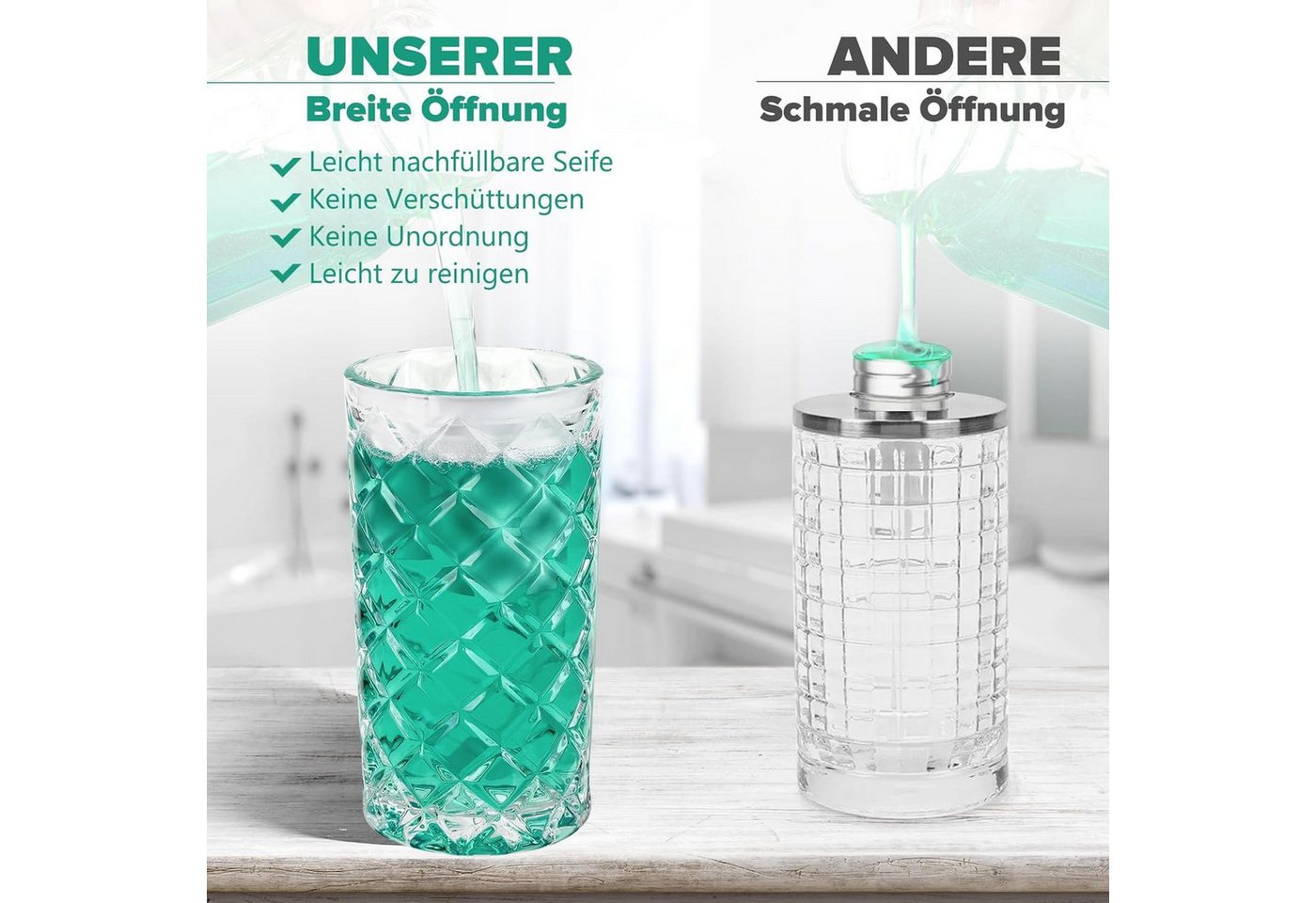 FELIXLEO Seifenspender Seifenspender Automatisch Schaum Elektrischer Sensor 300ml, (1-tlg) Bild 2