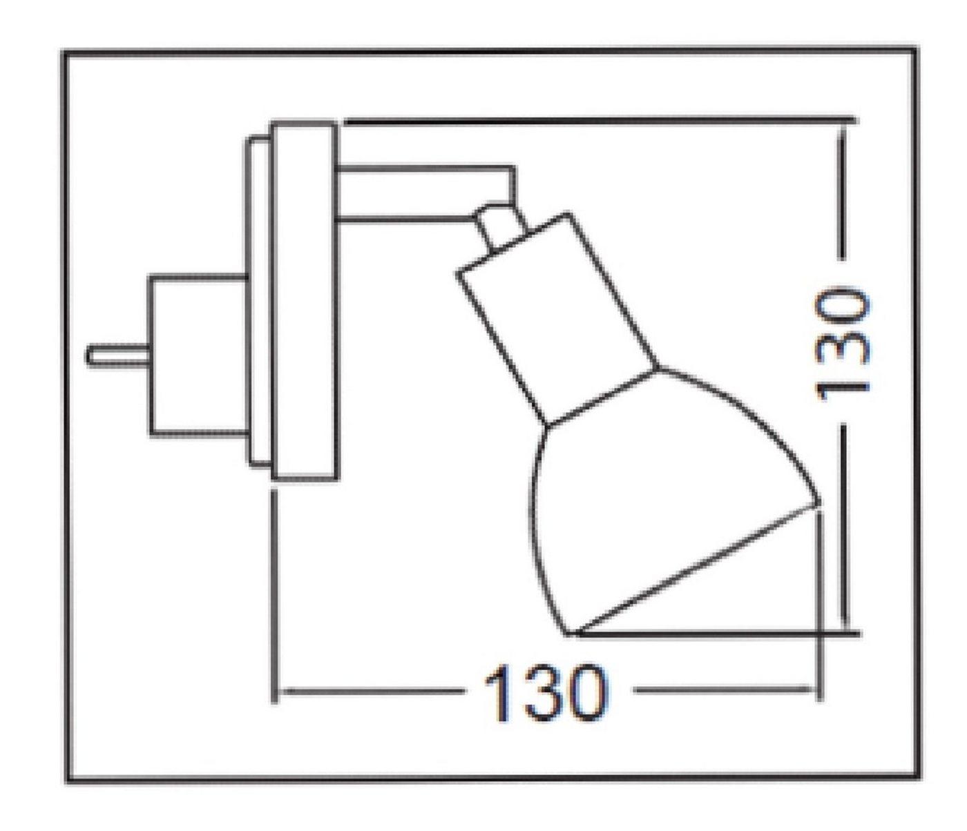 TRANGO LED Steckdosenleuchte, 11-042 LED Steckerleuchte im Edelstahl-Look mit Glas-Lampenschirm, Stecker-Nachtlicht inkl. 1x GU10 LED Leuchtmittel 3000K warmweiß & Ein-/Aus-Schalter, & Ein/Aus- Schalter Leselampe, Küchenlampe Bild 2